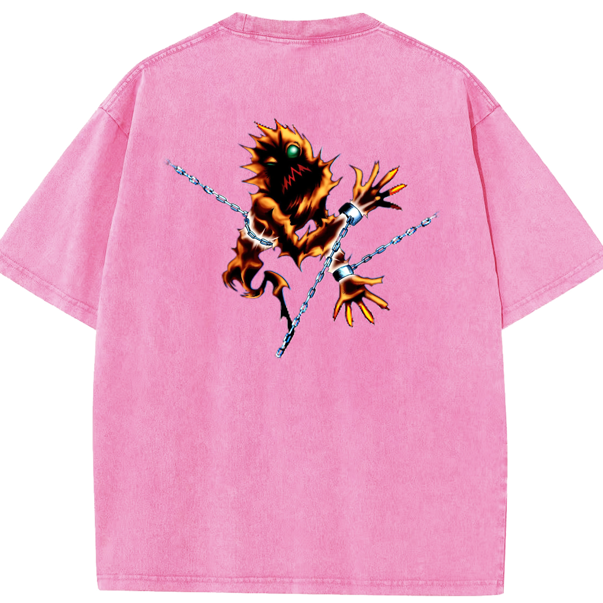 （画像用） 遊☆戯☆王 Yu-Gi-Oh! 綿100% ヴィンテージ風 半袖Tシャツ（背面プリント）